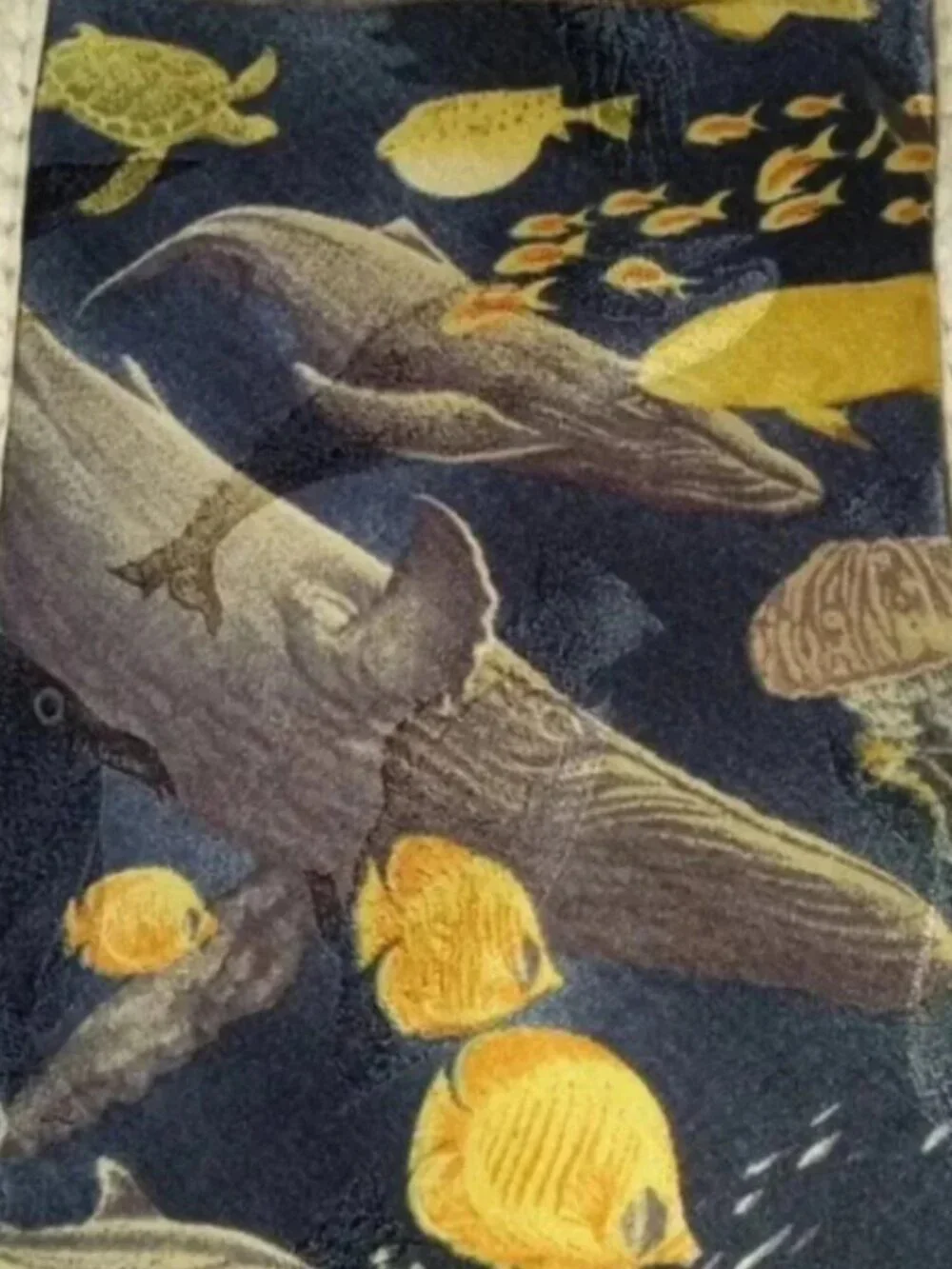Vintage Silk Tie - Endangered Species of the Sea
